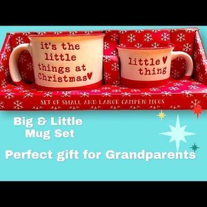 Christmas grandparents / child Mug Set